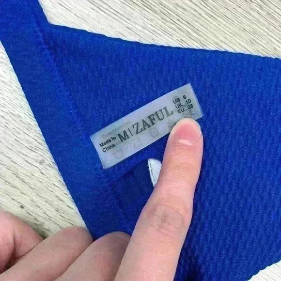 Zaful Dark Blue Cheeky Bikini Size M - Picture 5 of 7